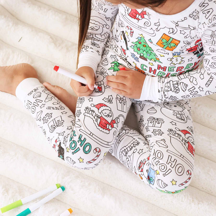 Christmas Colorable Pajama Set