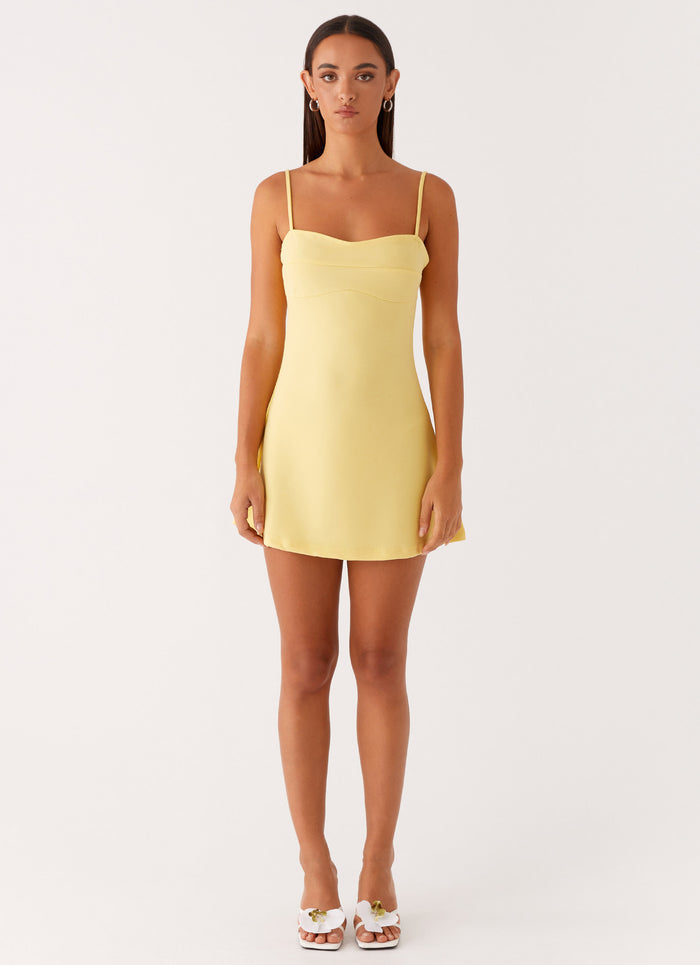 Cindy Mini Dress - Yellow