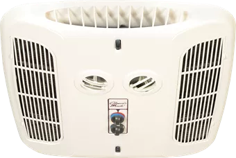 White Coleman Mach AC Deluxe Ceiling Assembly 9430D7153 Non-Ducted - Bottom View | United RV Parts