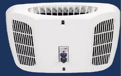 White Coleman Mach AC Deluxe Ceiling Assembly 9630A715 Heat Pump Non-Ducted - Top View | United RV Parts