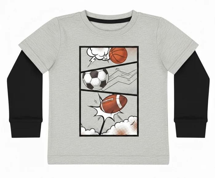 Comic Sport Two-Fer L/S Shirt