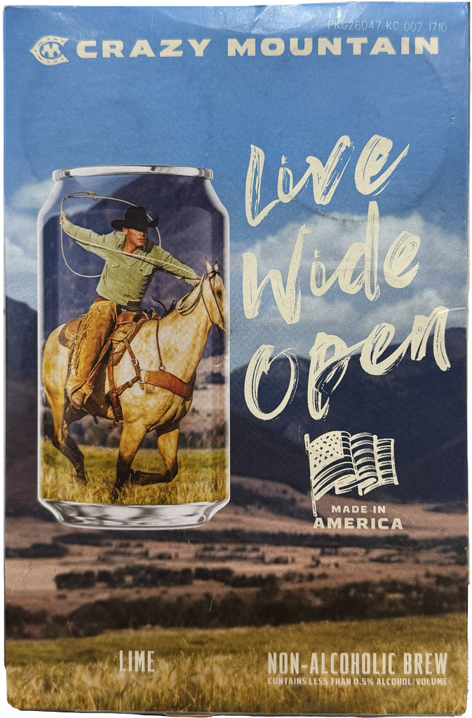 Crazy Mountain NA Original Lime Lager 6pk Can