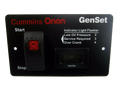 Black Cummins Onan GenSet Control Panel 028-00022 Digital Hour Meter - Front View | United RV Parts