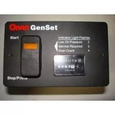Black Cummins Onan 028-00023 Digital Hourmeter Control Panel - Top View | United RV Parts