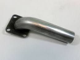 Silver Metal 90 Degree Exhaust Elbow Connection - Angle View | United RV Parts