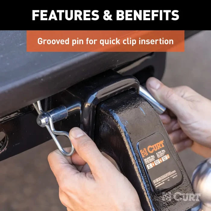Curt Hitch Pin Installation on Receiver - In Use | United RV Parts