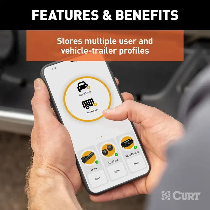 Curt Echo App Multi-Vehicle Profile Setup - Smartphone Interface | United RV Parts