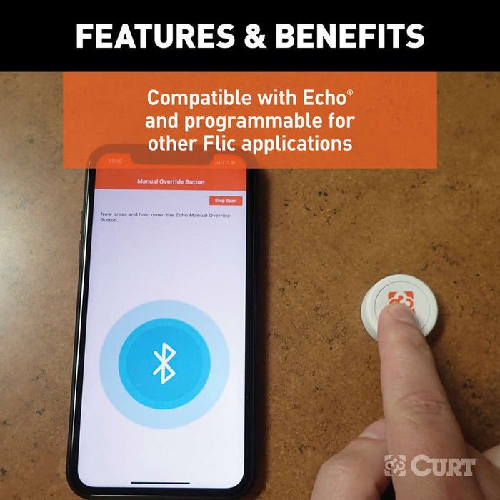 Curt Echo Button Bluetooth App Connection - Manual Override Setup | United RV Parts