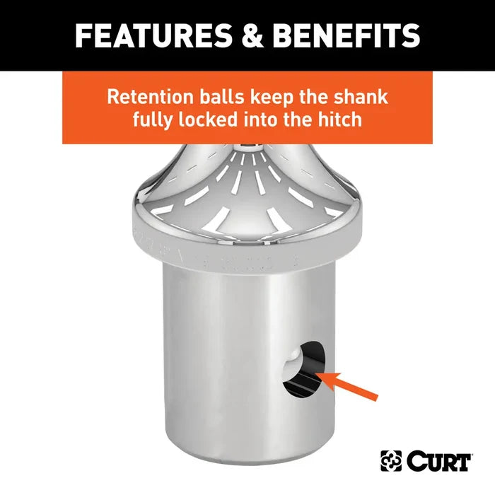 Curt 60601 Retention Ball Detail - Shank Locking Feature | United RV Parts