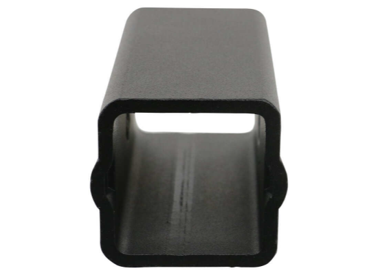 Gray Steel Hitch Adapter Reducer Sleeve - Back View Opening | United RV Parts