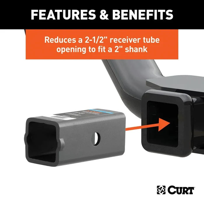 Curt Hitch Adapter Installation Guide - Features and Benefits Chart | United RV Parts