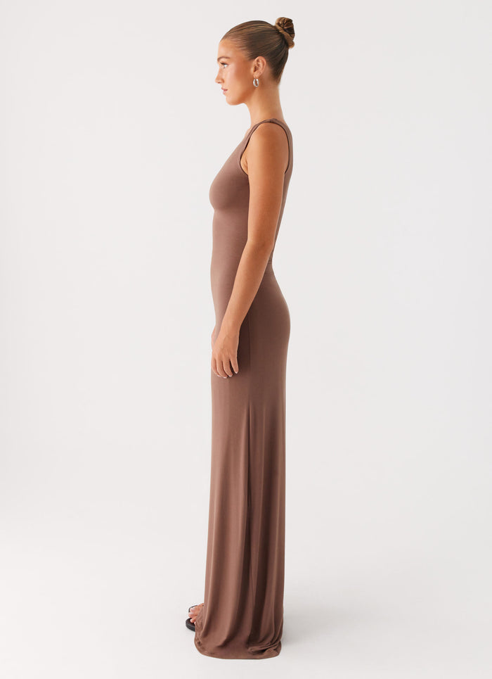 Dalla Maxi Dress Dark Chocolate 2