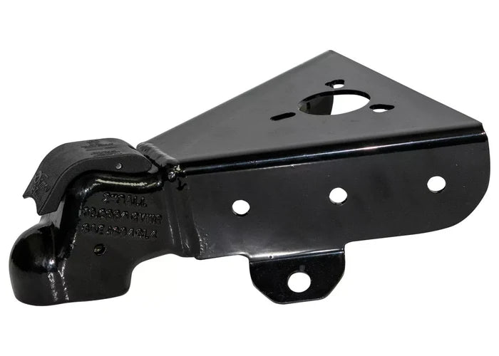 Black Steel Demco A-Frame 2-Inch Coupler 10000 lb - Angled Side View | United RV Parts
