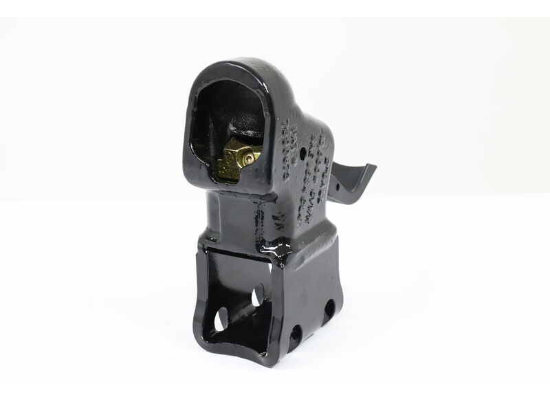 Black Steel Demco Adjustable Coupler - Side Profile View | United RV Parts