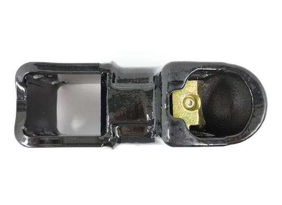 Black Steel Demco Adjustable Coupler - Underside View | United RV Parts