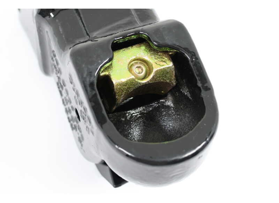 Black Steel Demco Adjustable Coupler - Internal Ball Hardware Detail | United RV Parts