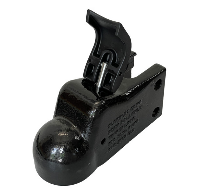 Black Demco EZ-Latch Coupler Open Position - Side Profile | United RV Parts