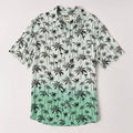 Dip Dyed Jade Palm Shirt