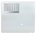 White Dometic Atwood RV Water Heater Door 91385 93995 10 Gallon - Front View | United RV Parts