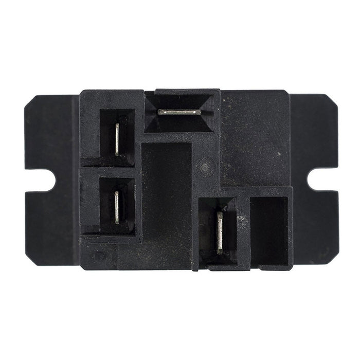 Black Dometic Water Heater Relay 93849 - Bottom Terminal View | United RV Parts