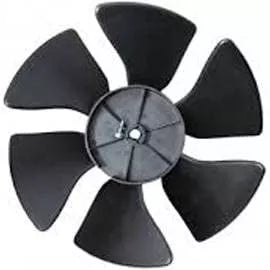 Black Dometic Condenser Fan Blade 3310709.005 - Top View for Brisk Air II | United RV Parts