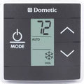 Black Dometic CT Single Zone Thermostat 3316250.712 Digital Display - Front View | United RV Parts