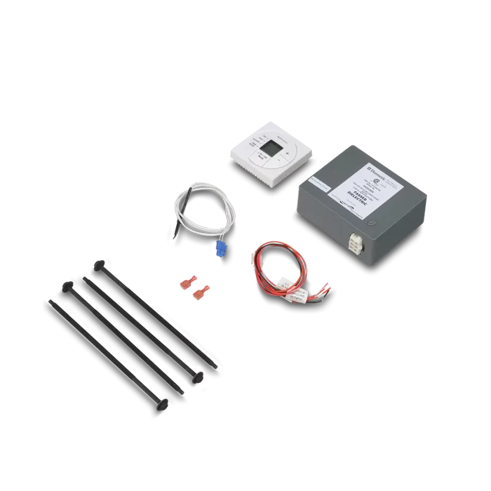 White Dometic CT Single Zone Thermostat Control Kit 3313189.023 - Complete Kit Layout | United RV Parts
