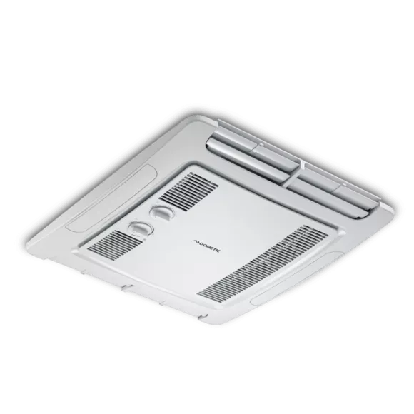 White Dometic FreshJet Mechanical Air Distribution Box 9600028602 - Angled View | United RV Parts