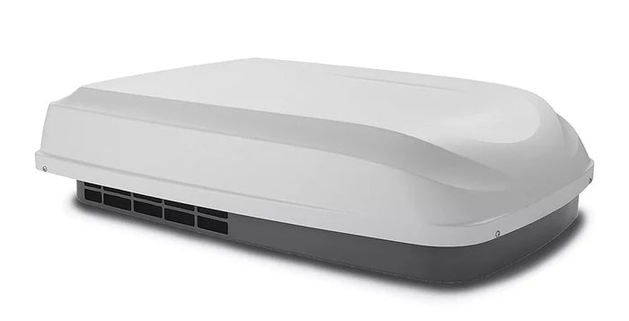 Polar White Dometic Penguin RV Air Conditioner Shroud 3308046.014 - Side Angle | United RV Parts