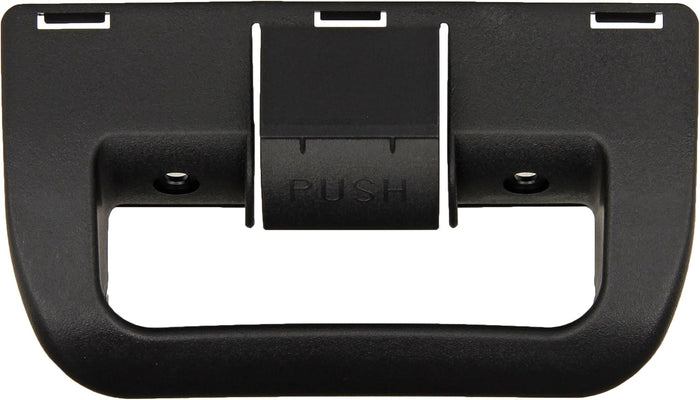 Black Dometic RV Fridge Handle - Close-up with Push Tab Detail | United RV Parts