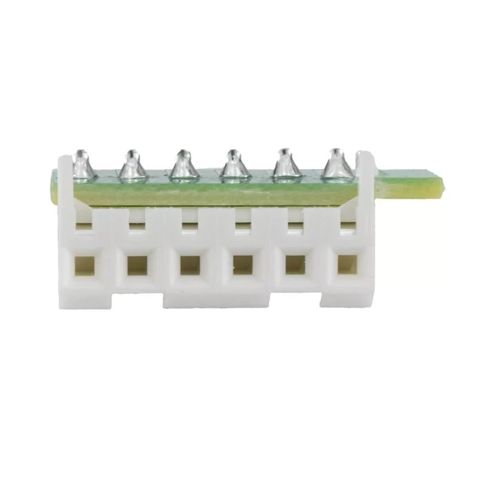 White 6-Pin Electrical Connector - Top View | United RV Parts