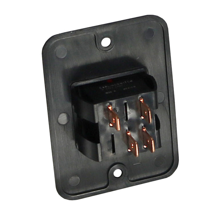 Black Dometic Water Heater Switch 91959 - Back View Showing Electrical Connections | United RV Parts