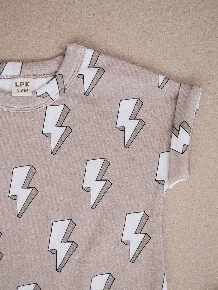 Electric Beige Shortie Romper
