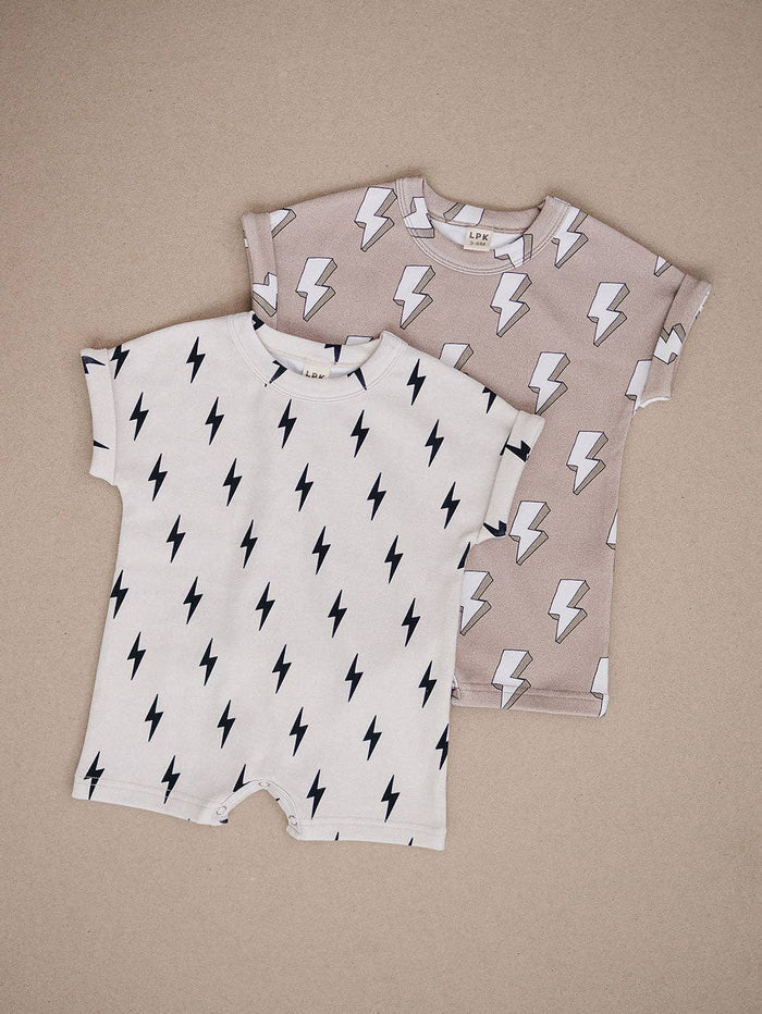 Electric Beige Shortie Romper