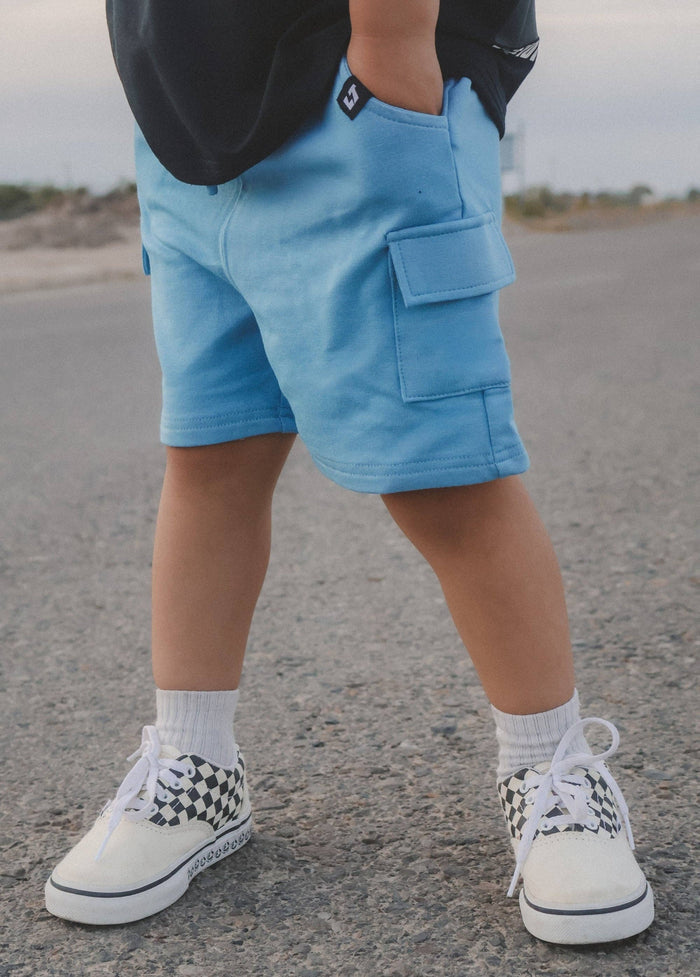 Everyday Blue Cargo Shorts (Infant)