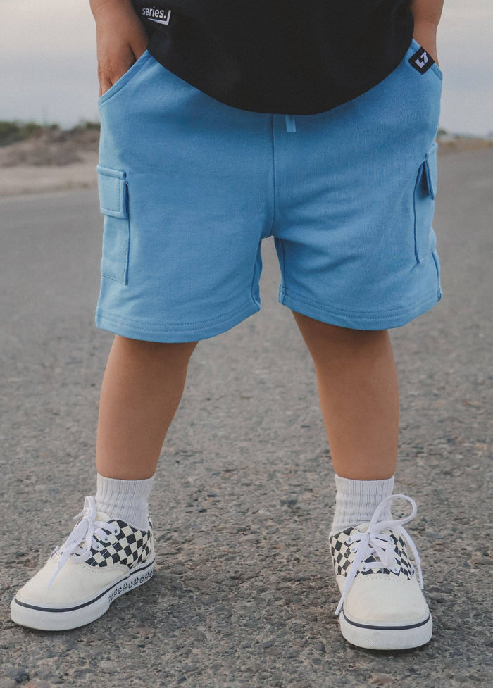 Everyday Blue Cargo Shorts (Infant)