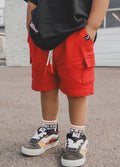 Everyday Red Cargo Shorts