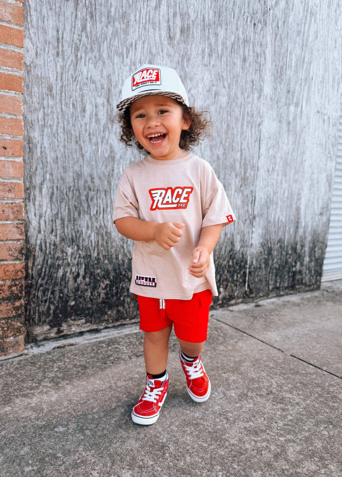 Everyday Red Cargo Shorts