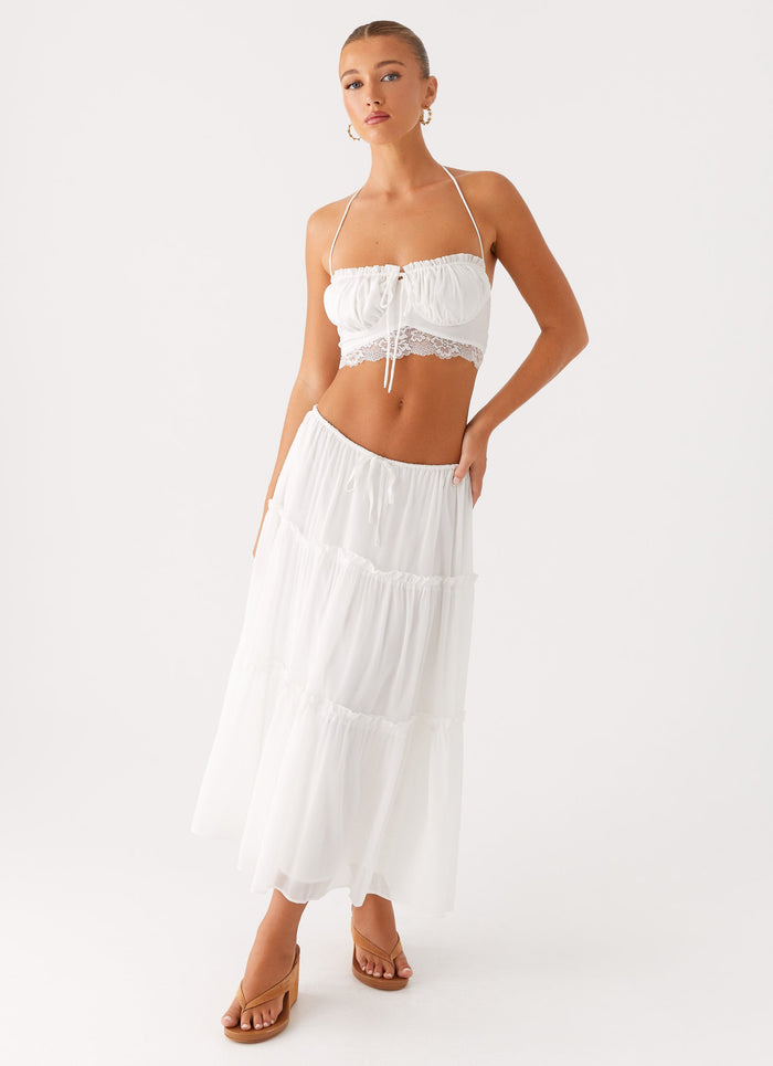 Evi Midi Skirt Ivory 4