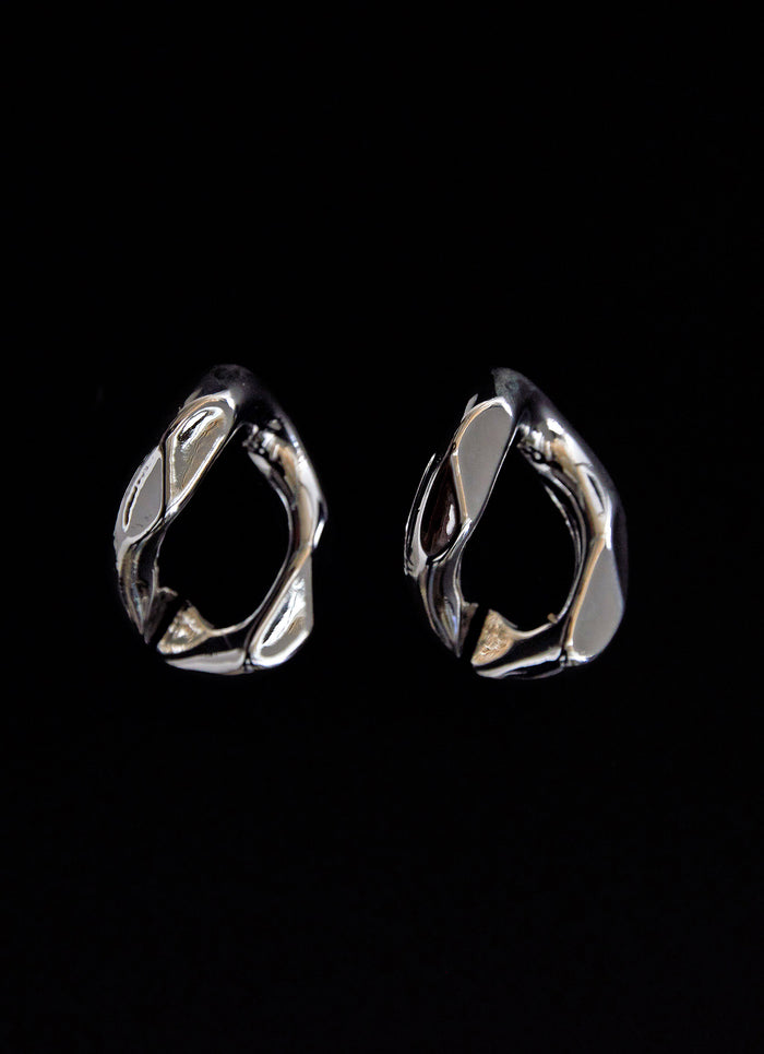 Fast Forward Earrings - Silver