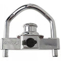 Chrome Steel Fastway Max Security Universal Coupler Lock 86-00-5015 - Front View | United RV Parts