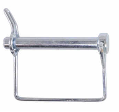 Silver Steel Equal-i-zer Socket Pin with Thumb Clip - Close-Up Detail | United RV Parts