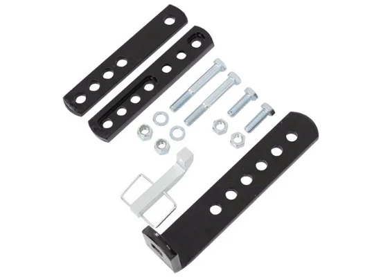 Black Steel Sway Control Bracket Kit with Hardware - Flat Layout | United RV Parts