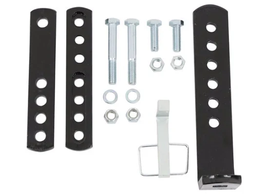 Complete Sway Control Bracket Kit Components - Overhead View | United RV Parts