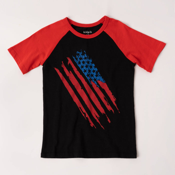 Flag Baseball Tee