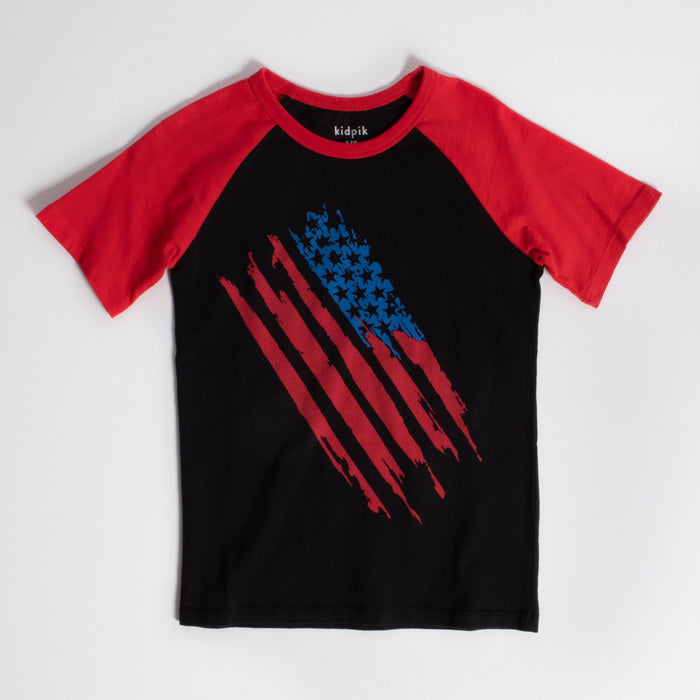 Flag Baseball Tee
