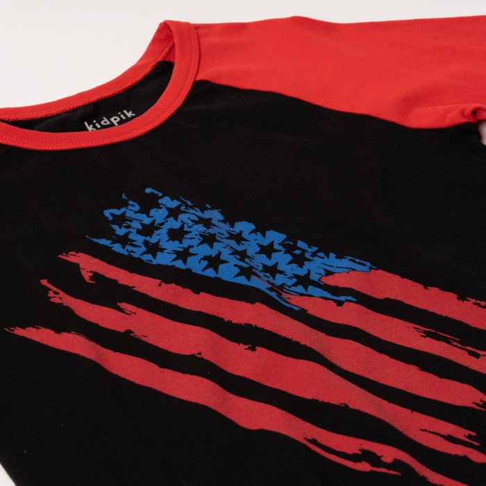 Flag Baseball Tee
