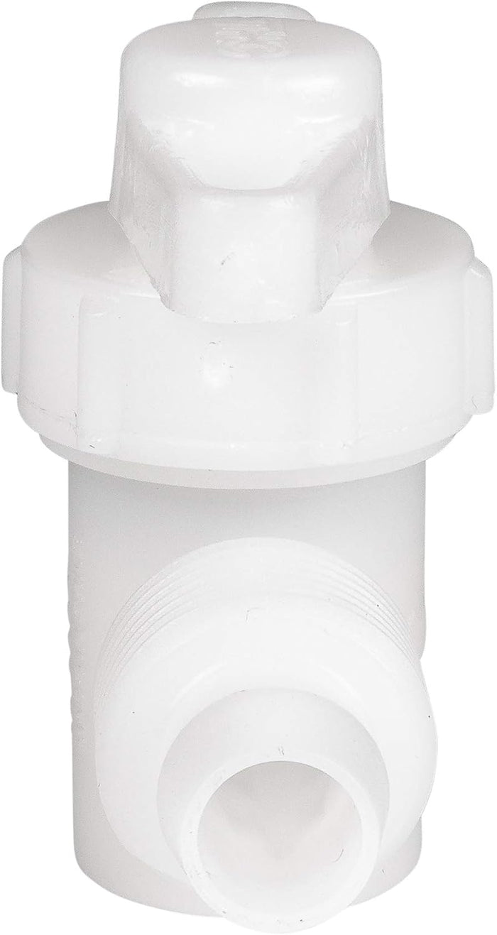 White Plastic PEX Valve Internal Assembly - Sectional View | United RV Parts