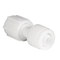 White Plastic Flair-It 1/2" FPT Swivel Coupling 06873 - 3/4 Angle View | United RV Parts