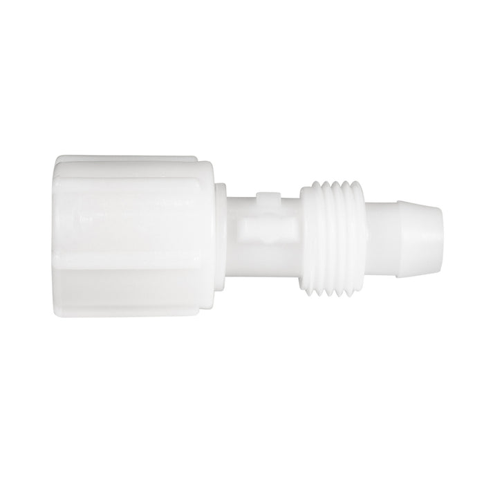 White Plastic Flair-It RV Plumbing Swivel Coupling 06873 Without Cap - Side View | United RV Parts